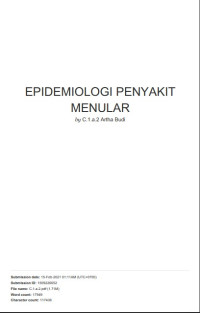 Epidemiologi Penyakit Menular