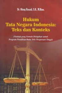 Hukum Tata Negara ndonesia Teks dan Konteks